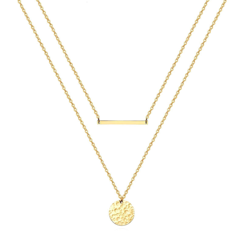 18K gold plated Stainless steel necklace combo for women and girls, Intensity, Kaaf