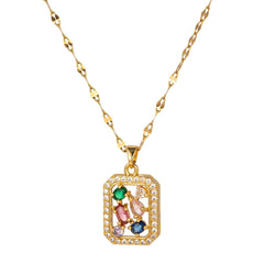 18K gold plated Stainless steel necklace for women and girls, Intensity, Kaaf