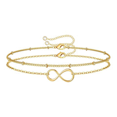 18K gold plated Stainless steel bracelet for Women and Girls, Intensity, 2 pcs, Kaaf
