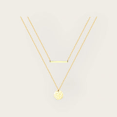 18K gold plated Stainless steel necklace combo for women and girls, Intensity, Kaaf