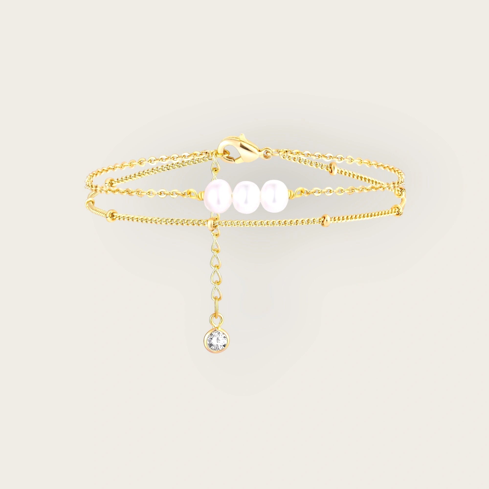 18K gold plated Stainless steel bracelet for Women and Girls