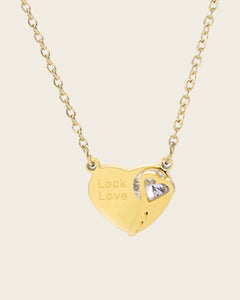 18k Gold plate Stainless Steel Thin Chain Heart with key Pendant Necklace For Women Girls Kaaf Creations