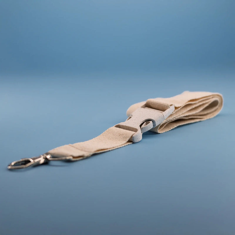 Cotton Lanyard with Wheat Straw Buckle – Eco-Friendly ID Holder