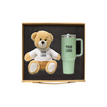 Teddora Duo kids gift set teddy bear green tumbler corporate UAE events