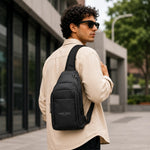 Compact black shoulder side bag with adjustable strap and zipper compartments 9. SEO Keywords Embedded: