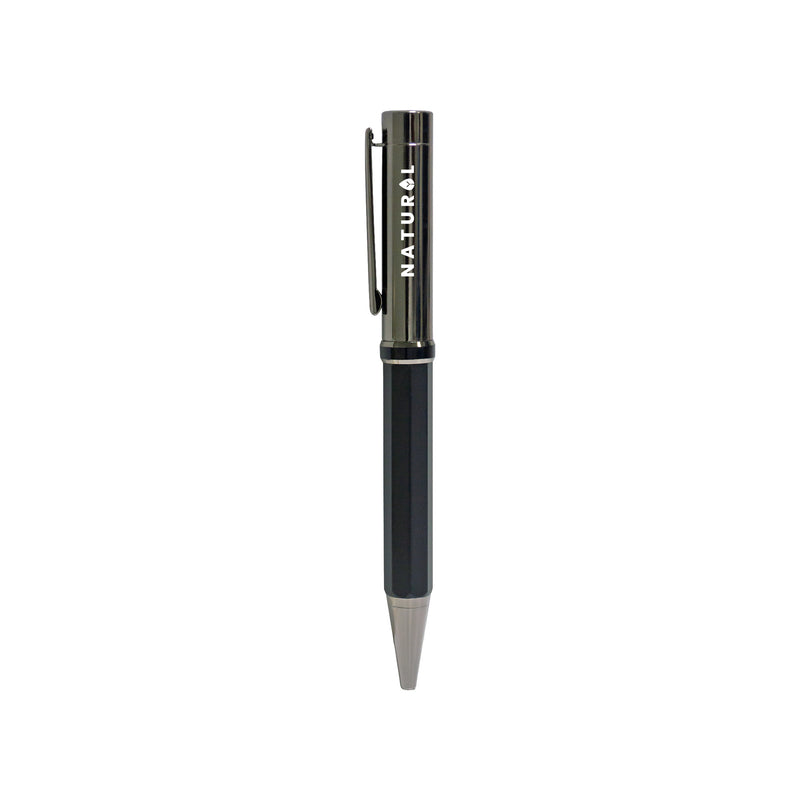 Black metal pen with smooth stylish barrel – 11611BK