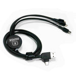 RPET Charging cable with Lightup Logo