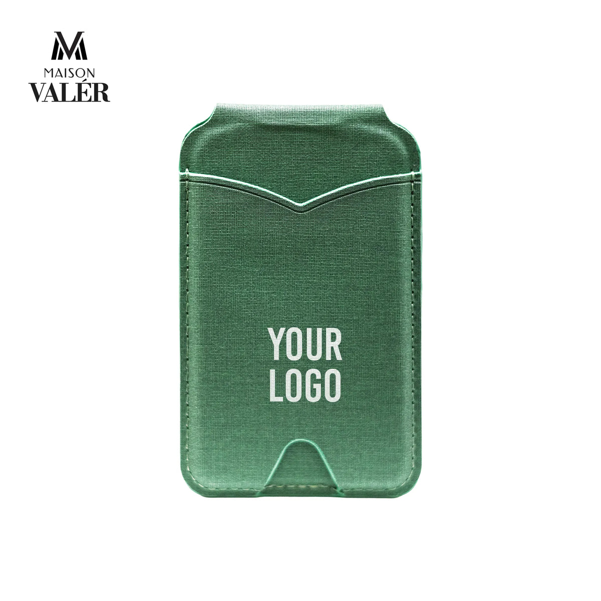 MirrFold premium leather magnetic foldable wallet card holder custom logo corporate gift UAE