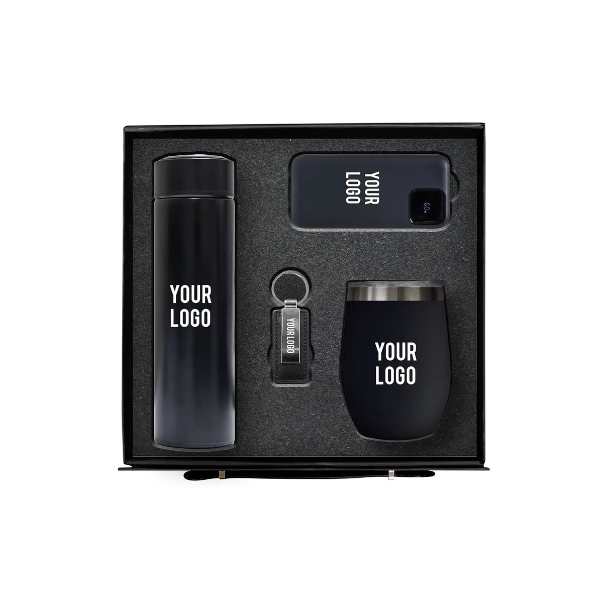 Blackcore Elite 4-piece black corporate gift set power bank mug bottle UAE