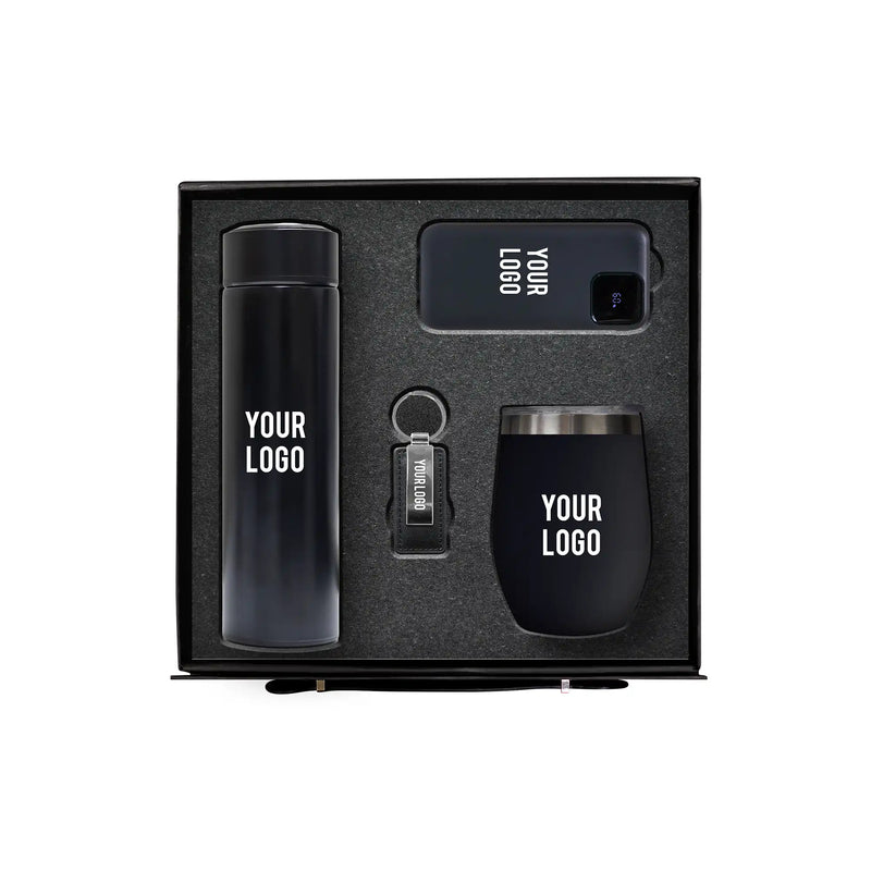 Blackcore Elite 4-piece black corporate gift set power bank mug bottle UAE
