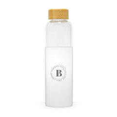 Bamboo Lid Glass Bottle With Silicon Case WT