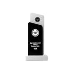 Black and White Crystal Trophy