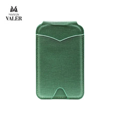 MirrFold premium leather magnetic foldable wallet card holder custom logo corporate gift UAE