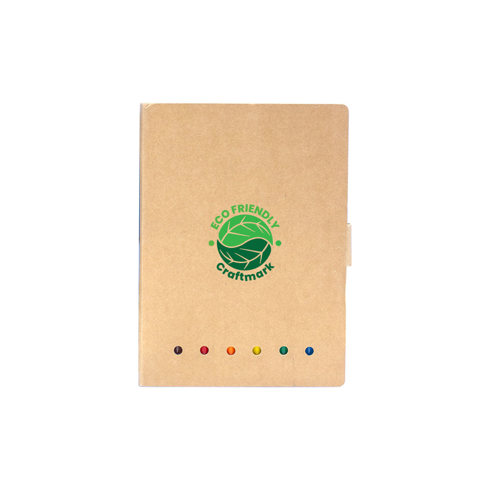 Eco Drawing Book with Color Pencils, Sharpener and Eraser