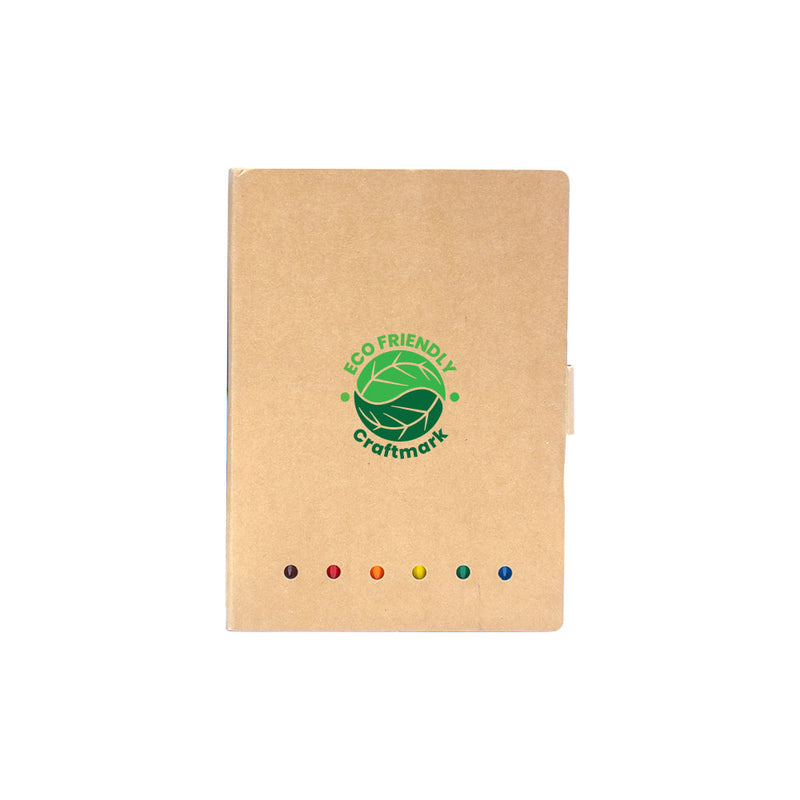 Eco Drawing Book with Color Pencils, Sharpener and Eraser