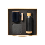 BlackStone Bamboo corporate gift set ceramic mug slate coaster bottle UAE