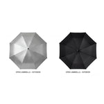 metallic silver ultra slim travel umbrella custom logo corporate gift UAE