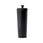 Black Tumbler with Straw – Double Wall