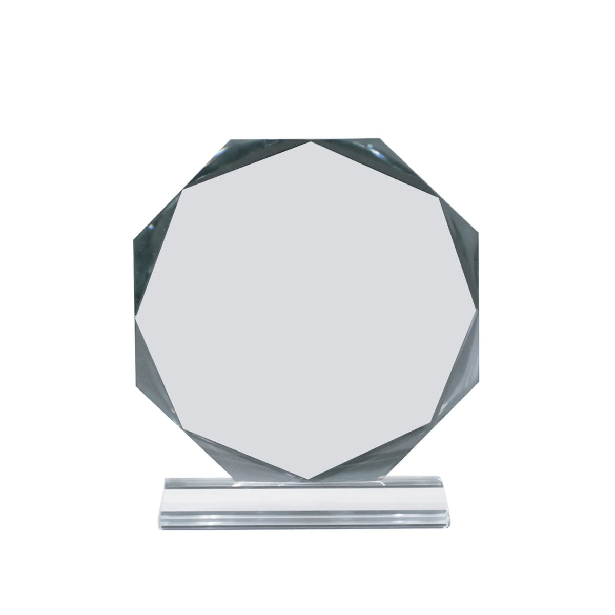 Octagon Crystal Award Medium