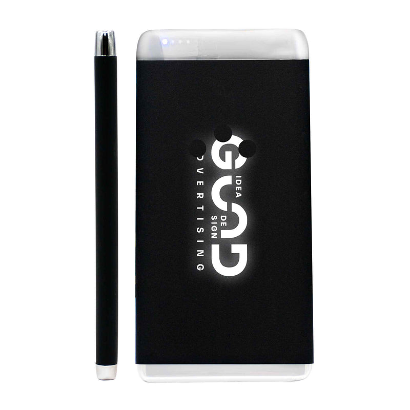 Slim Powerbank With Lightup Logo