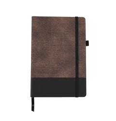 Two-tone Personalized PU Notebook – custom branded corporate gift, Kaaf Creations UAE