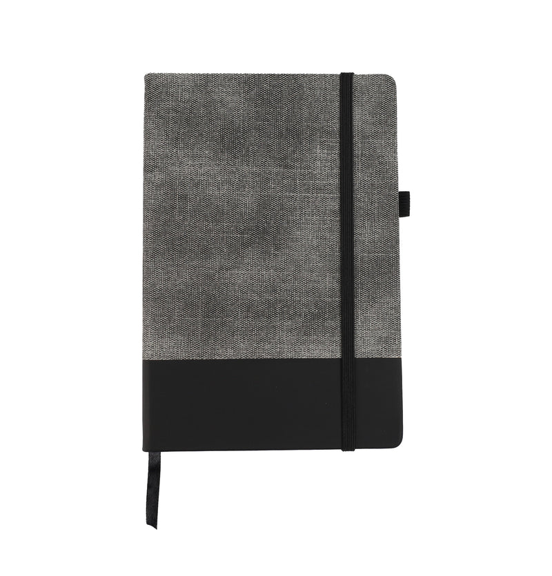 Two-tone Personalized PU Notebook – custom branded corporate gift, Kaaf Creations UAE