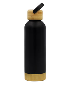 Eco-Friendly Insulated Water Bottle with Bamboo Lid - 550ml Kaaf Creations