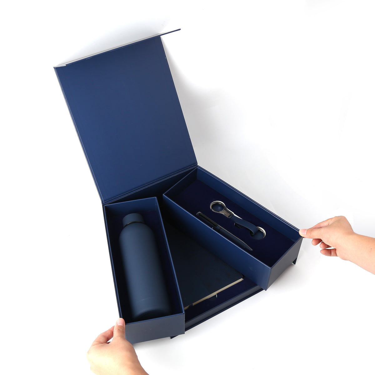 Blue Magnetic Gift Set – custom branded corporate gift, Kaaf Creations UAE