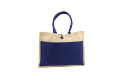 Jute Bag with Canvas Pocket – custom branded corporate gift, Kaaf Creations UAE