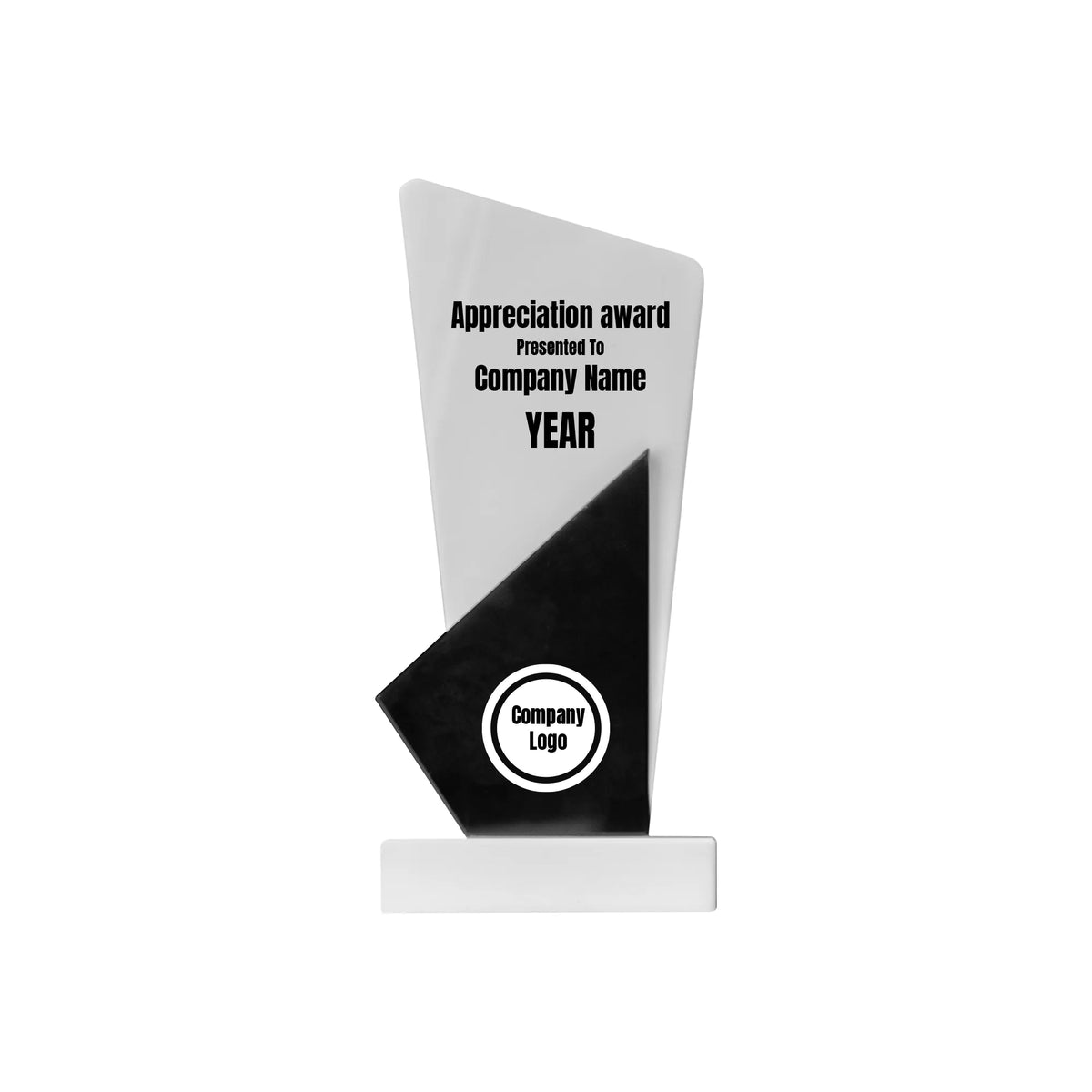 Black and White Stone Trophy