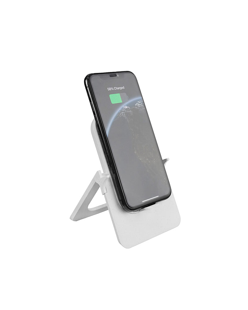 Bamboo Mobile Stand Wireless Charger – custom branded corporate gift, Kaaf Creations UAE