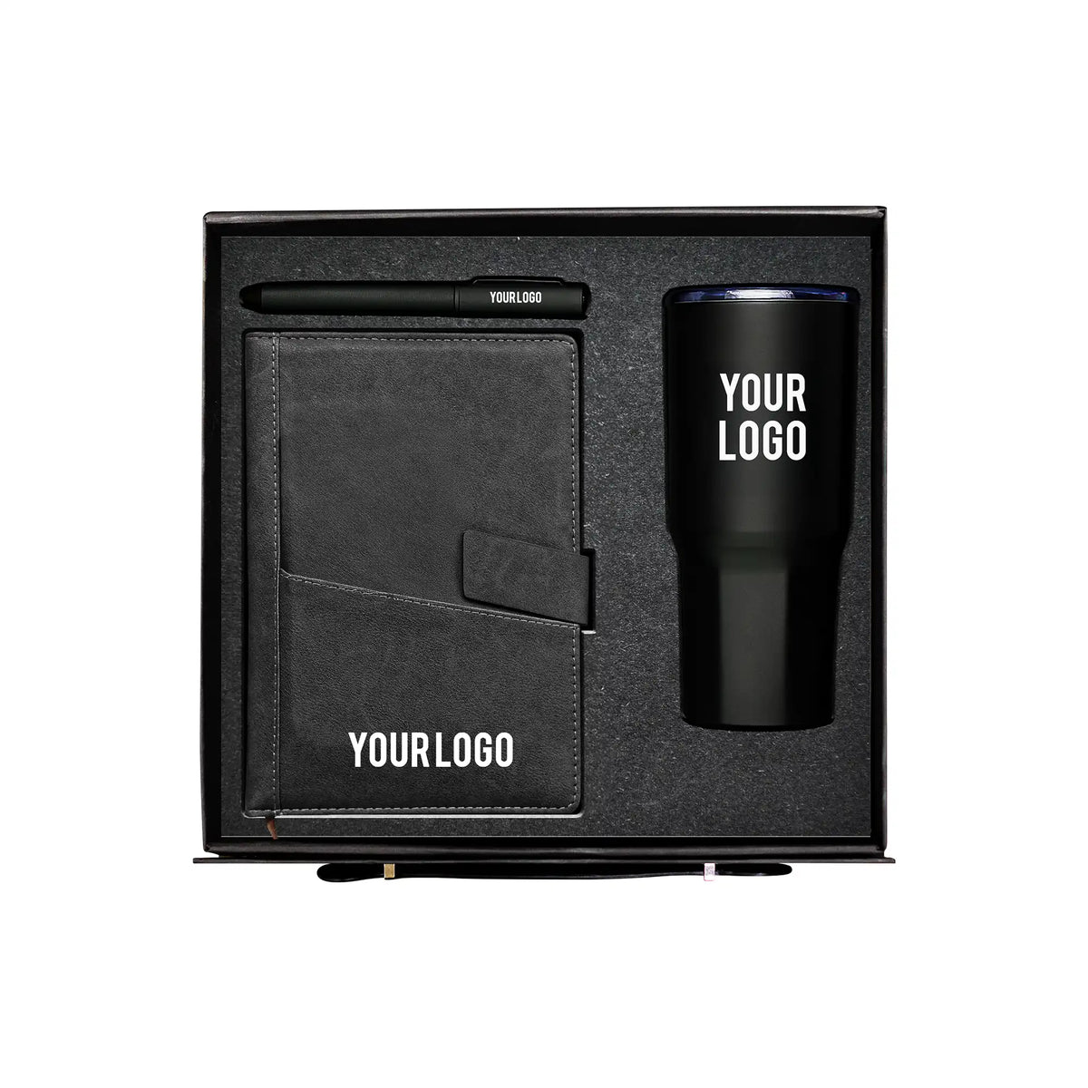 SlatePrime leather notebook 500ml tumbler fabric pen gift set UAE