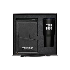 SlatePrime leather notebook 500ml tumbler fabric pen gift set UAE