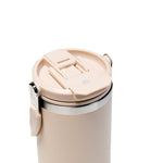 Tumbler with Handle and Sipper Sand Beige