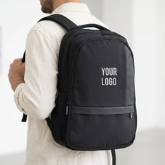Black Nexbak business laptop backpack, front view