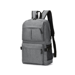 Back pack with USB Charging Point Gray
