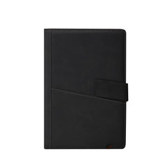 Leather Notebook with Pocket Black