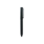 Black metal pen with fabric textured barrel – 11612BK