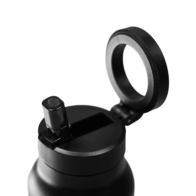 Magnetic insulated water bottle with phone holder in multiple colors