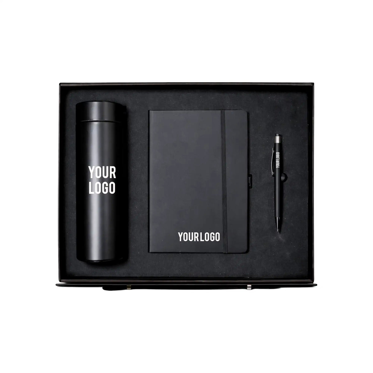 Notebook pen stainless bottle 3-piece corporate gift set UAE Dubai GCC
