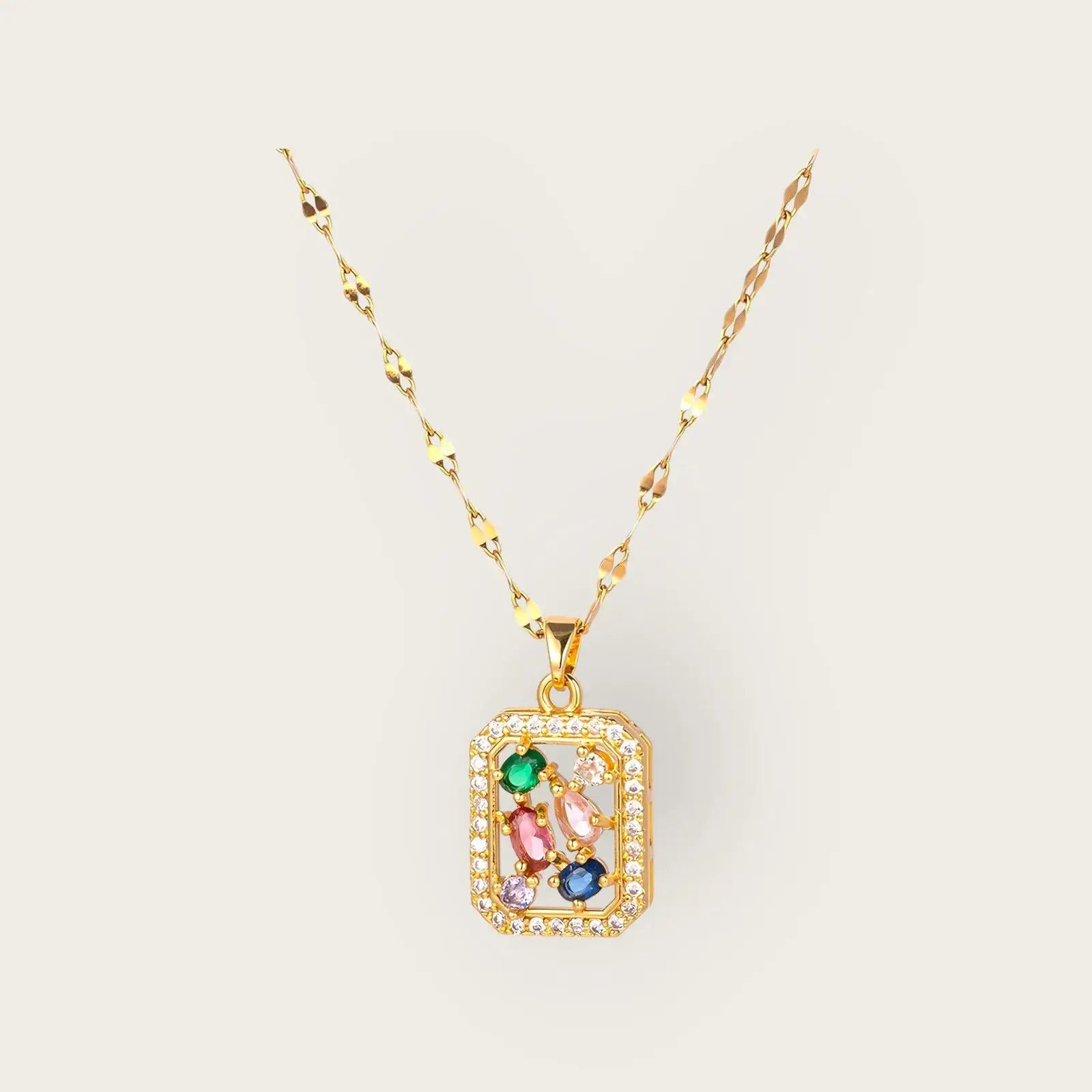 18K gold plated Stainless steel necklace for women and girls, Intensity, Kaaf
