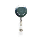 Metal plastic badge reel with medium round