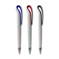 White plastic pen Blue