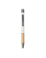 Metal Ball Pen with Bamboo Grip