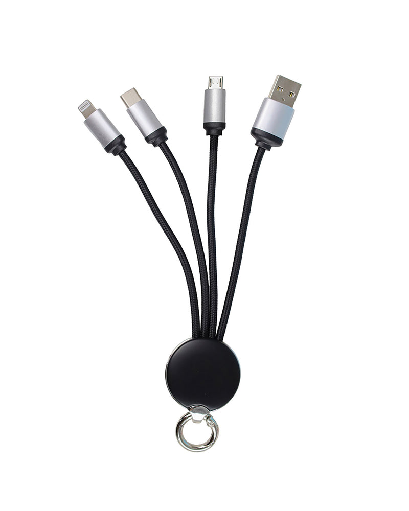Light up 4 in 1 Charging Cable – custom branded corporate gift, Kaaf Creations UAE
