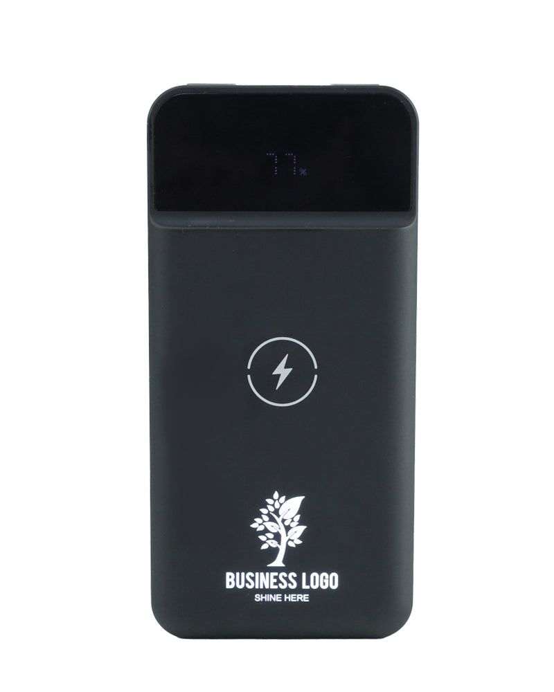 Powerbank with LED Display & Lightup Logo – custom branded corporate gift, Kaaf Creations UAE