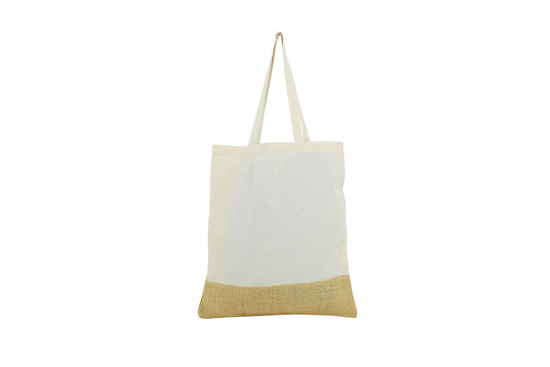 Jute Base Cotton Bag – custom branded corporate gift, Kaaf Creations UAE