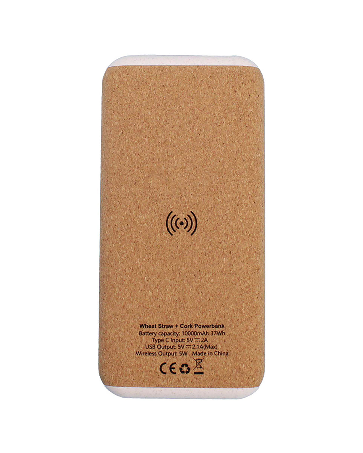 10000 mAh Wheat Straw + Cork Power Bank – custom branded corporate gift, Kaaf Creations UAE