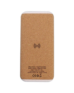 10000 mAh Wheat Straw + Cork Power Bank – custom branded corporate gift, Kaaf Creations UAE