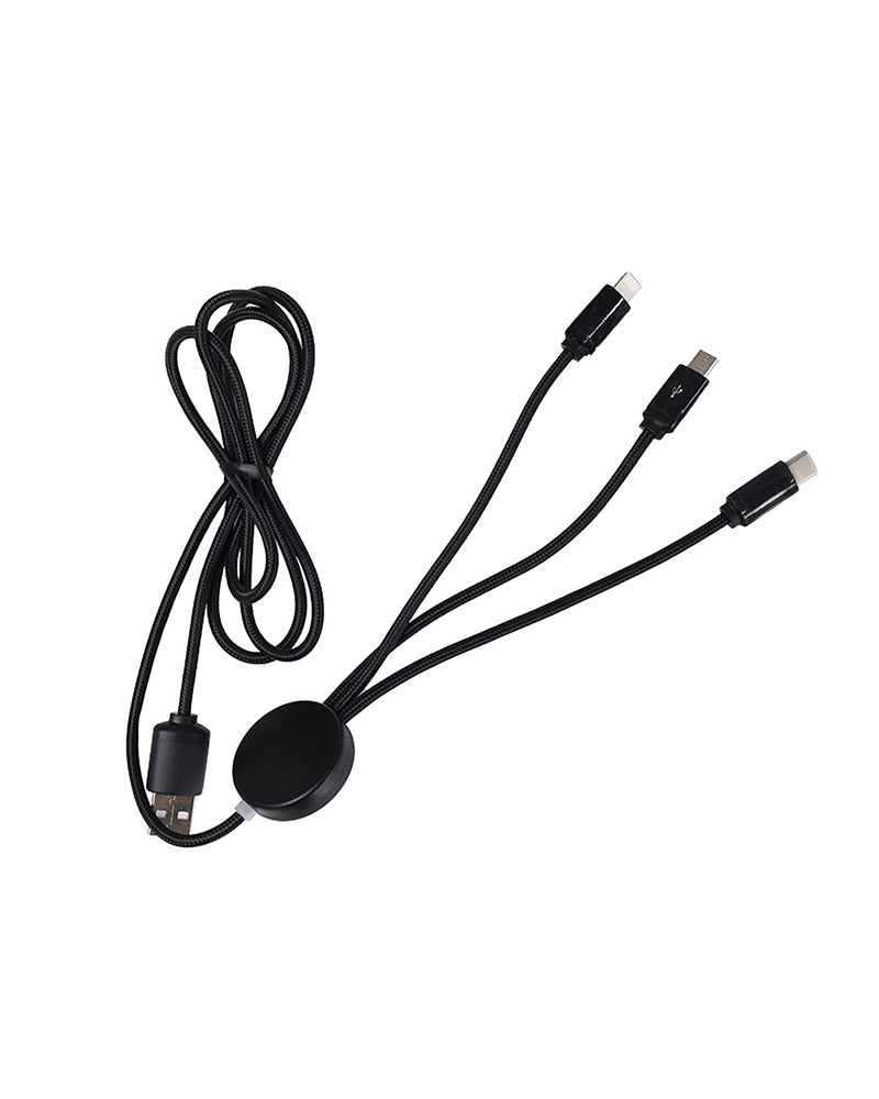 Light up 4 in 1 Charging Cable 1 Metre – custom branded corporate gift, Kaaf Creations UAE